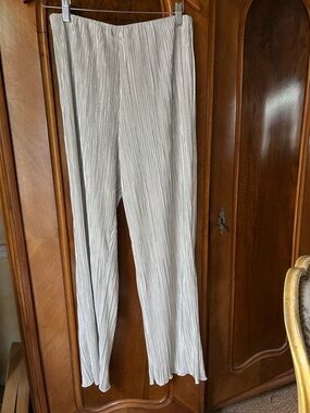 Rails Metallic Silver Crinkle Rowan Frost Pant sz M